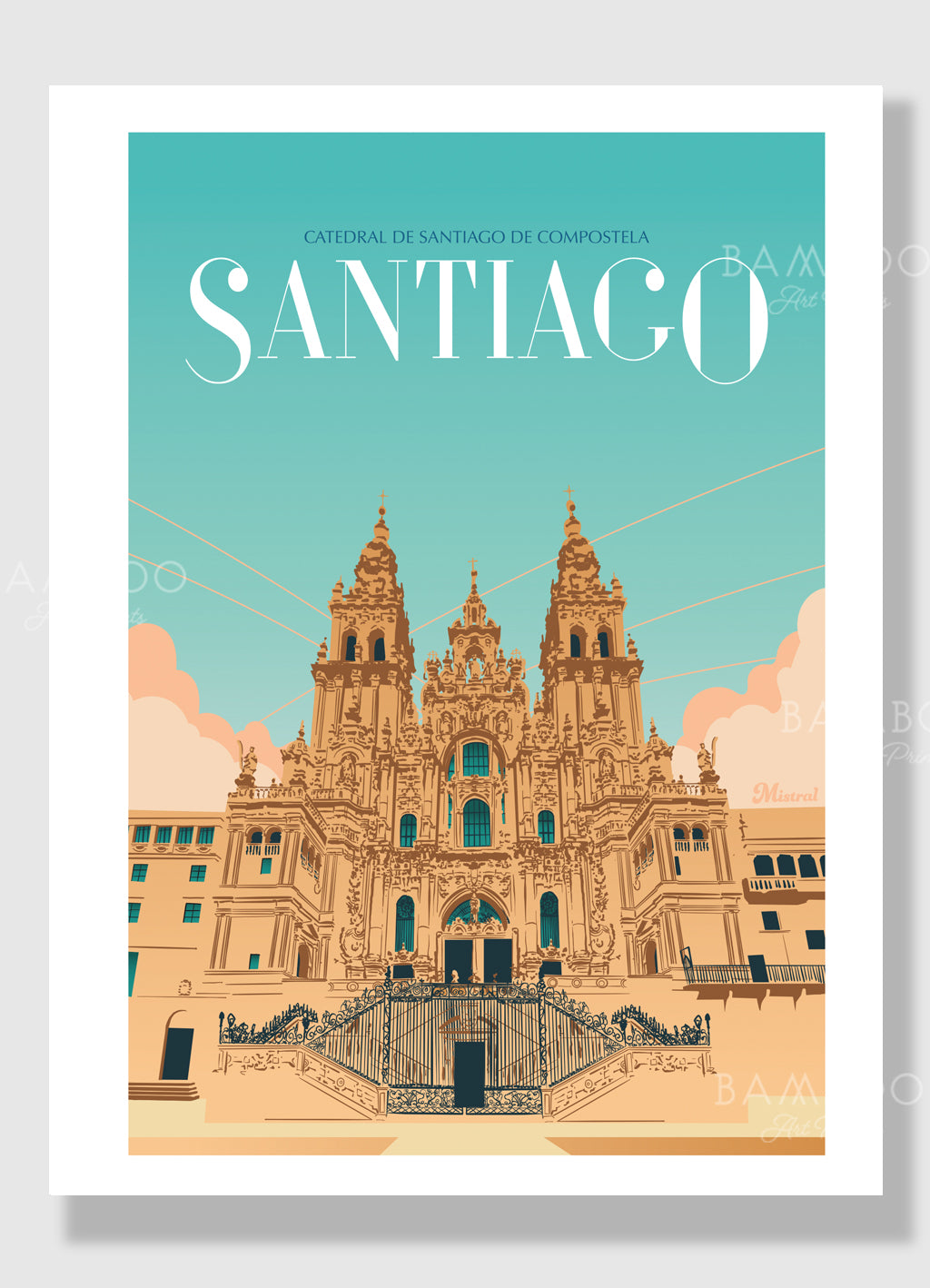 Lámina Catedral de Santiago