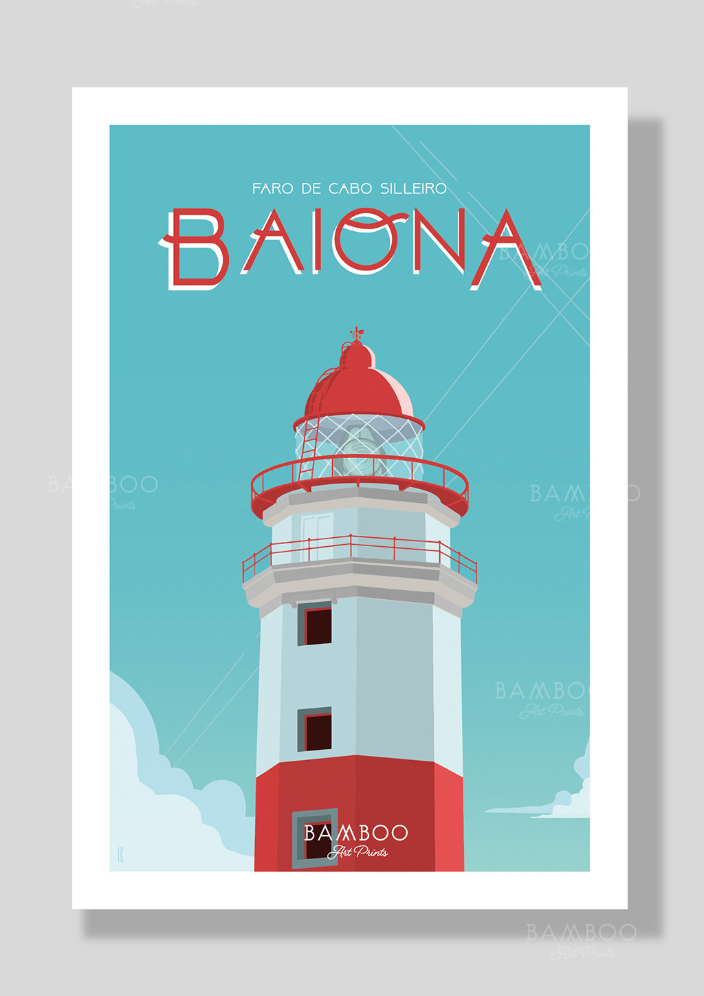 Postal Faro de Cabo Silleiro, Baiona