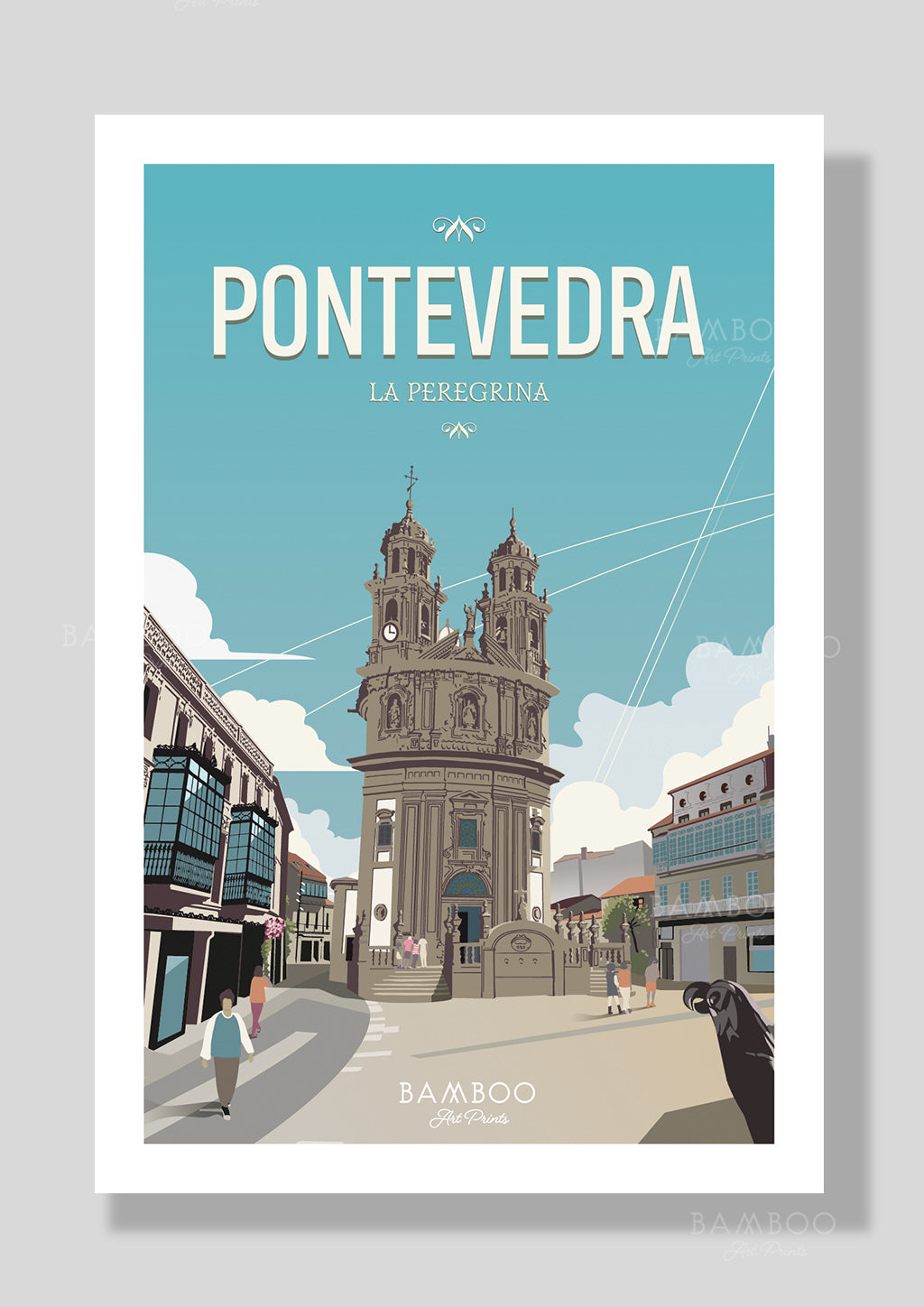 Postal La Peregrina, Pontevedra