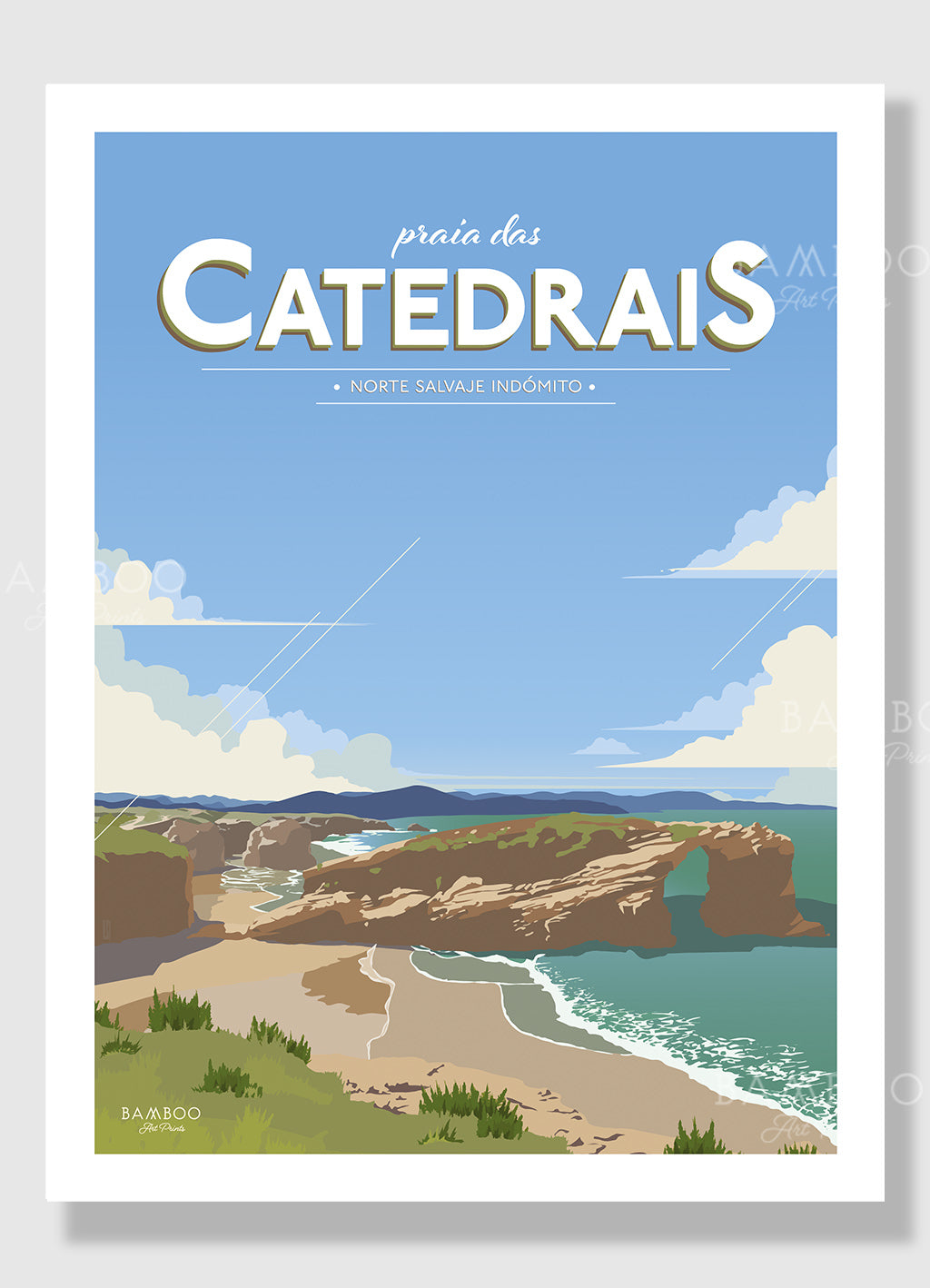 Lámina Praia As Catedrais