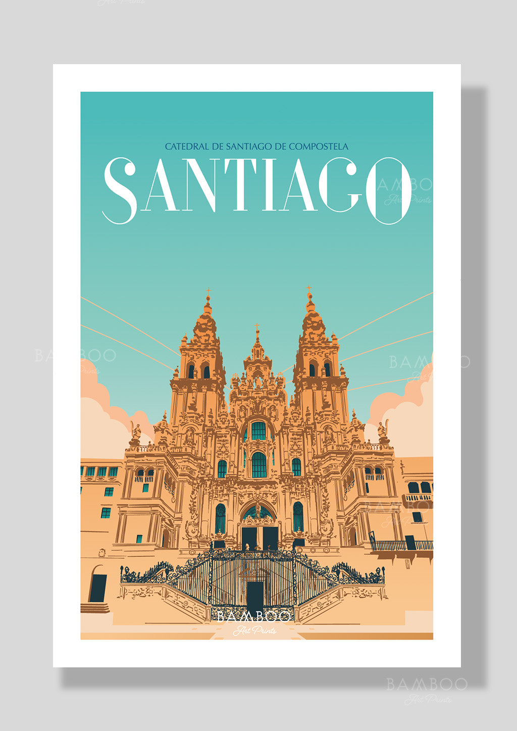 Postal Catedral de Santiago