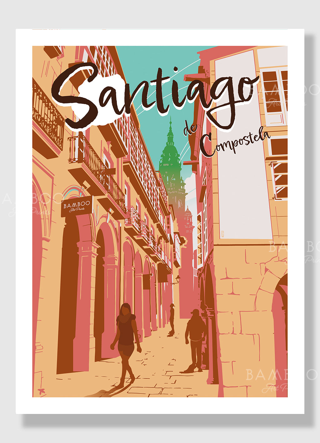 Lámina Santiago de Compostela