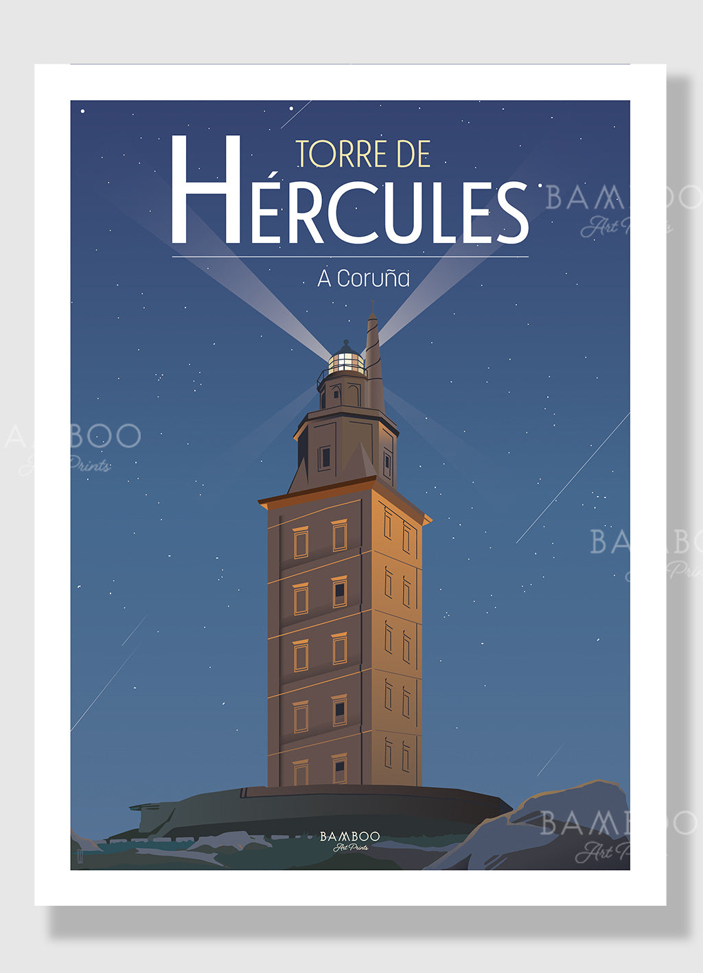 Mini Lámina Torre Hércules, A Coruña