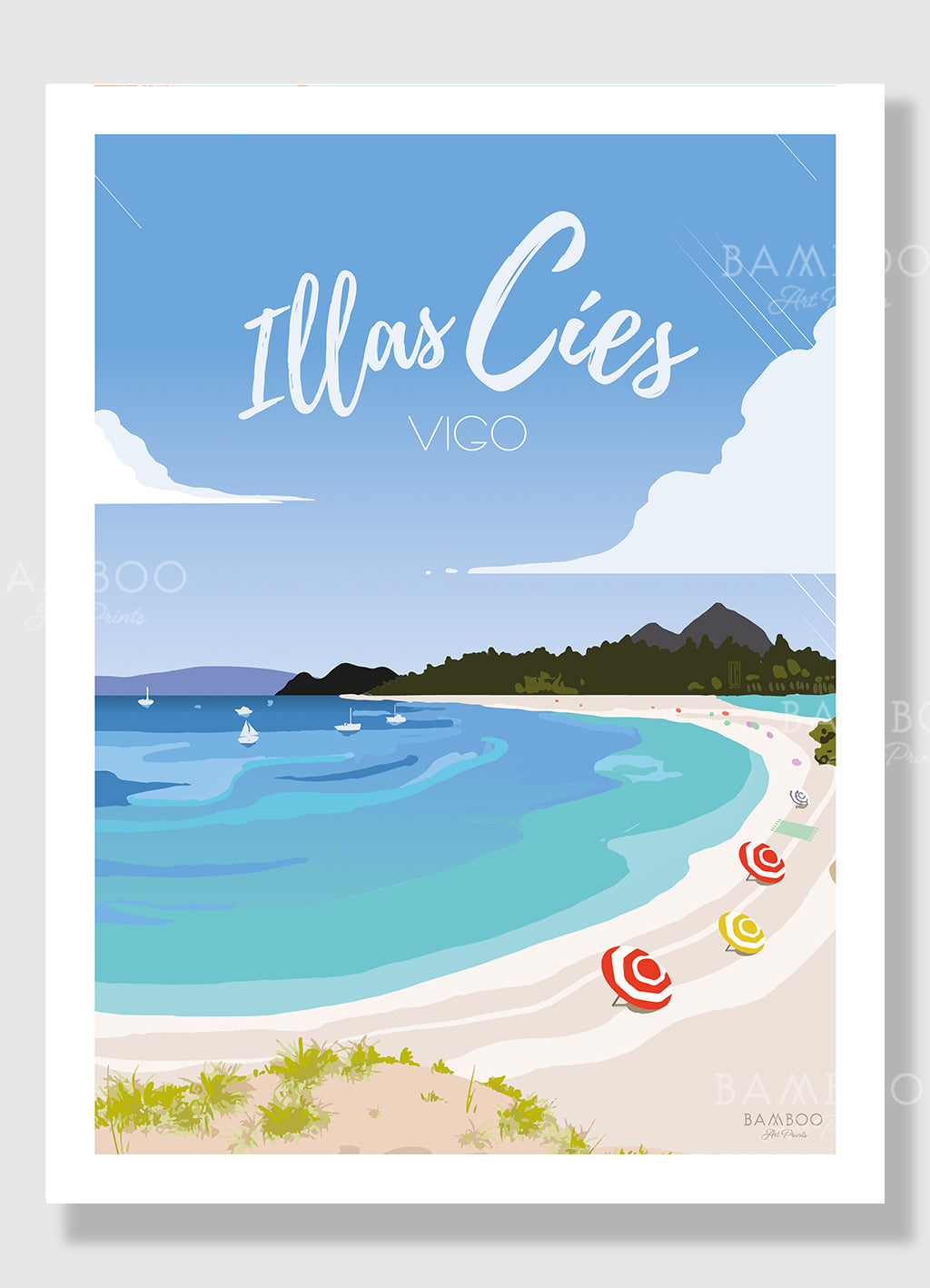 Lámina Illas Cíes, Vigo