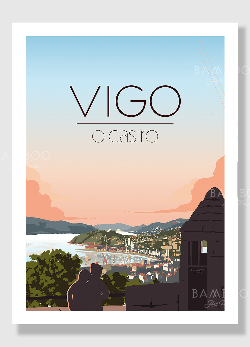 Mini Lámina O Castro, Vigo