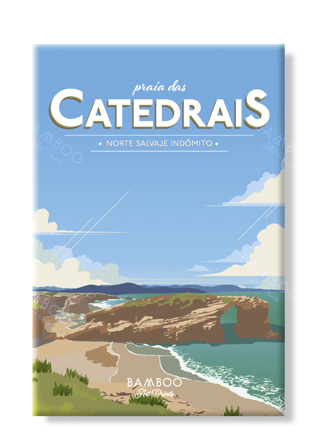 Imán Praia As Catedrais