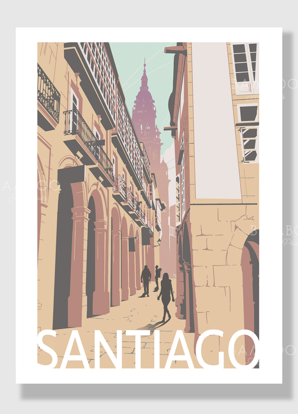 Lámina Santiago de Compostela