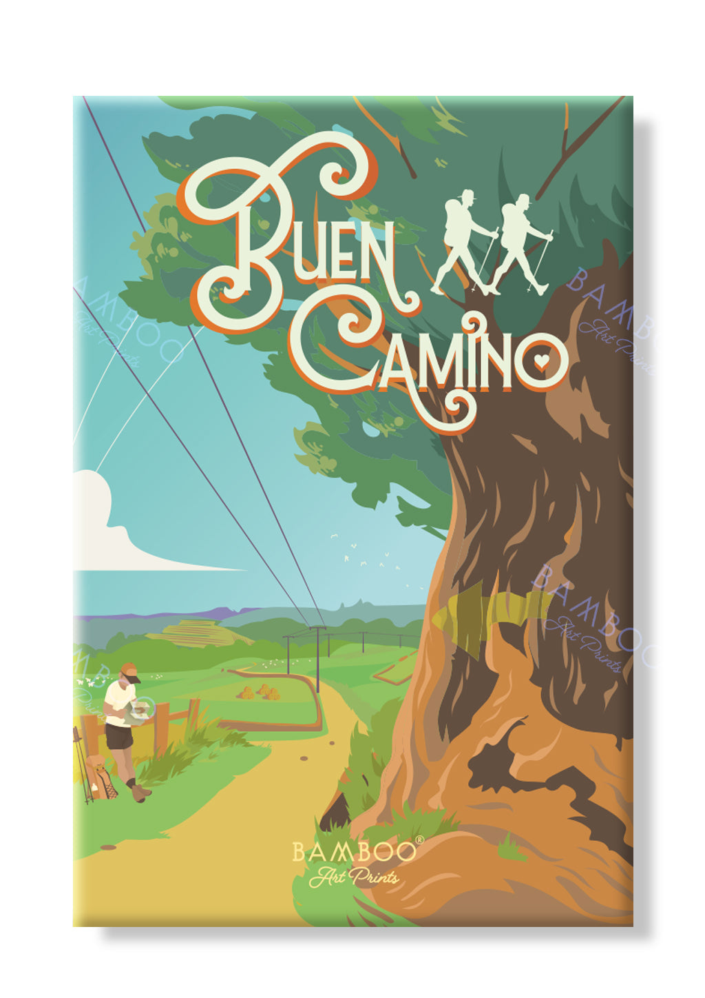 Imán Descanso del peregrino · Camino de Santiago