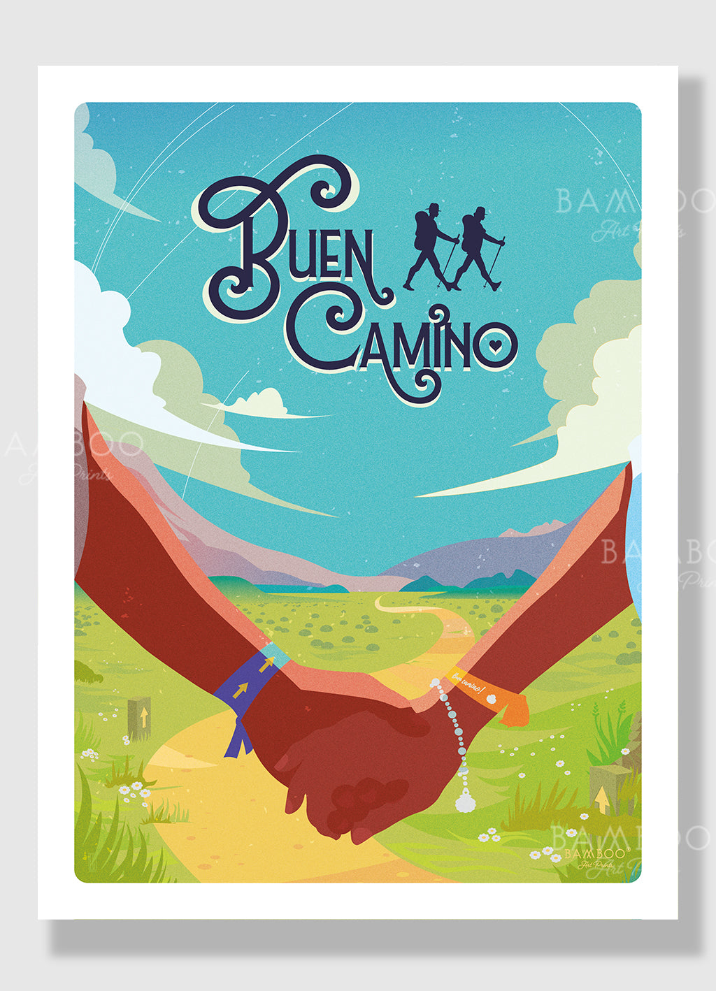 Mini Lámina Love · Camino de Santiago
