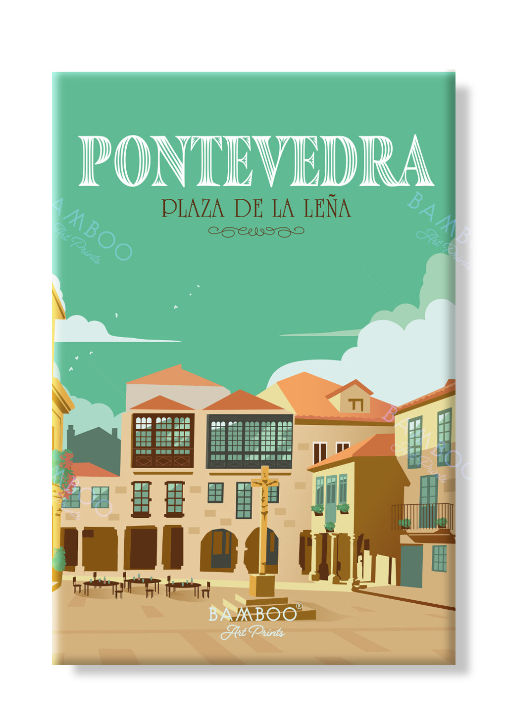 Imán Plaza La Leña, Pontevedra