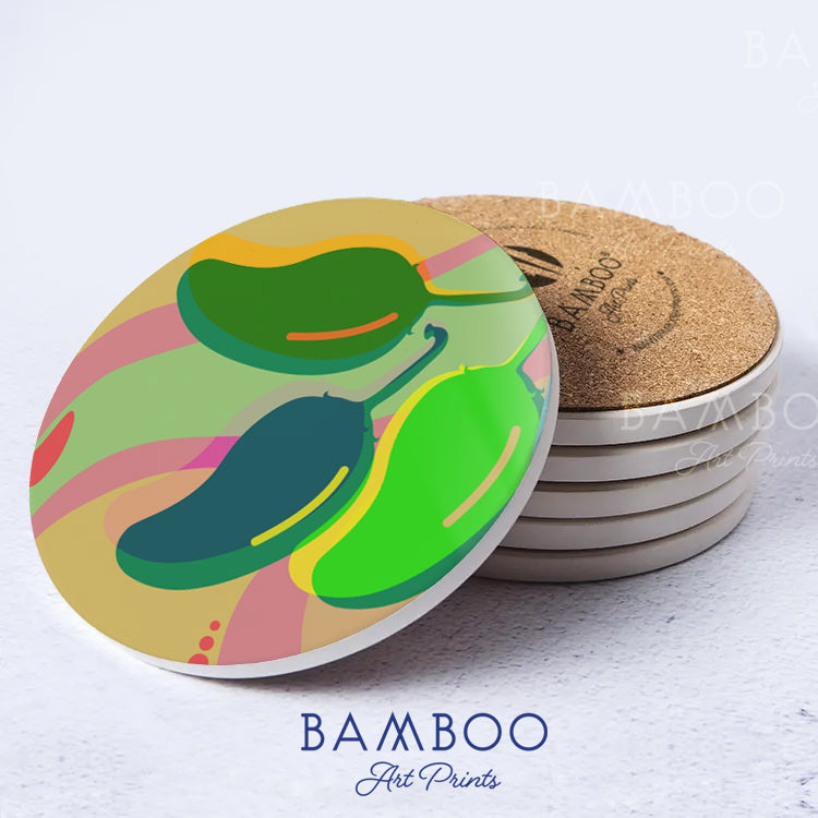 Posavasos pimientos de Padrón