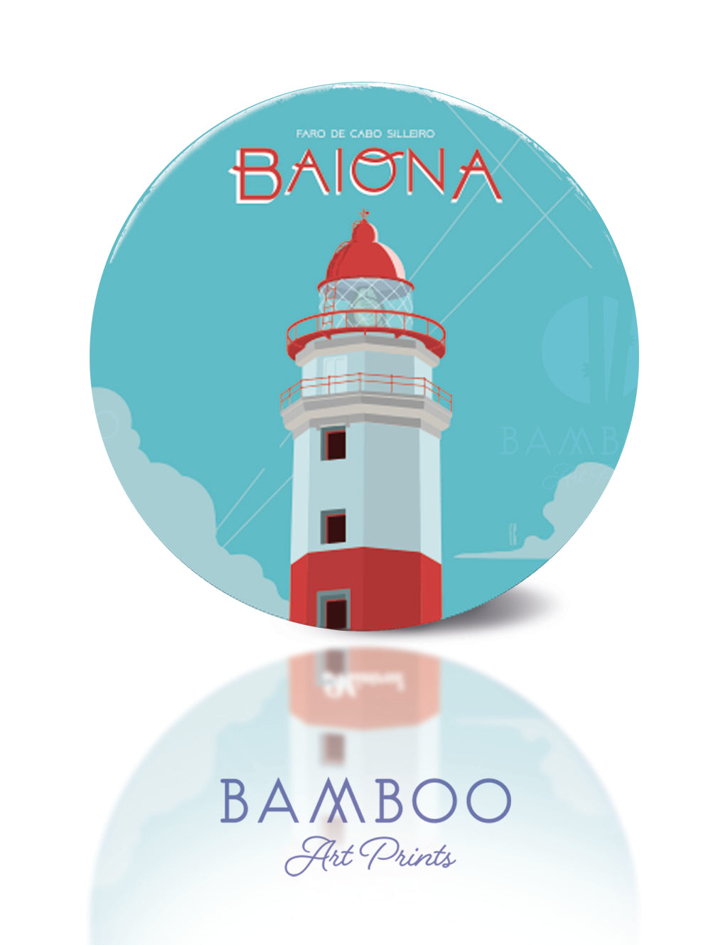 Posavasos Faro Cabo Silleiro, Baiona