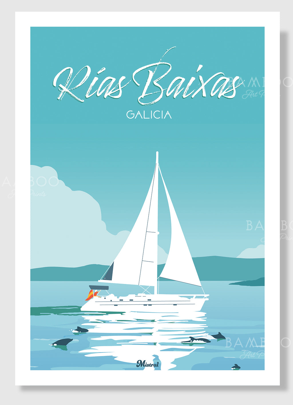 Pack 3 Láminas Rías Enmarcadas