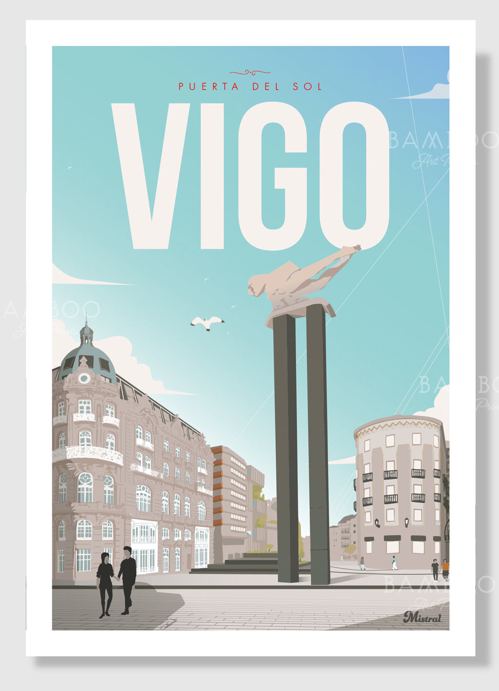 Pack 3 Láminas Vigo Enmarcadas